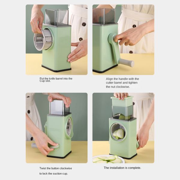 Coupe-Légumes Rotatif 3-en-1 votre Nouvel allié en cuisine