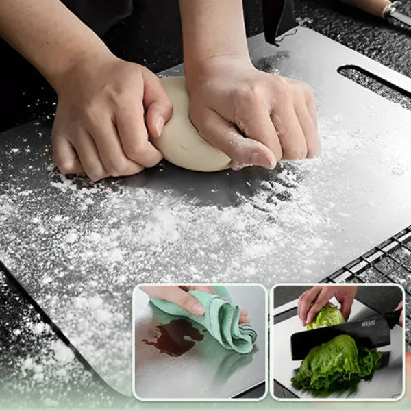 🔪 Planche à Découpe en Titanium™ – L’Élégance Tranchante au Service de Votre Cuisine