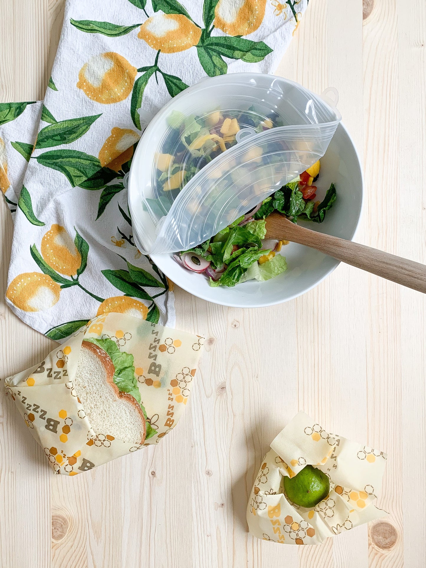 🥗Lot de Couvercles Extensibles en Silicone – Dites stop au plastique, protégez vos aliments et votre santé
